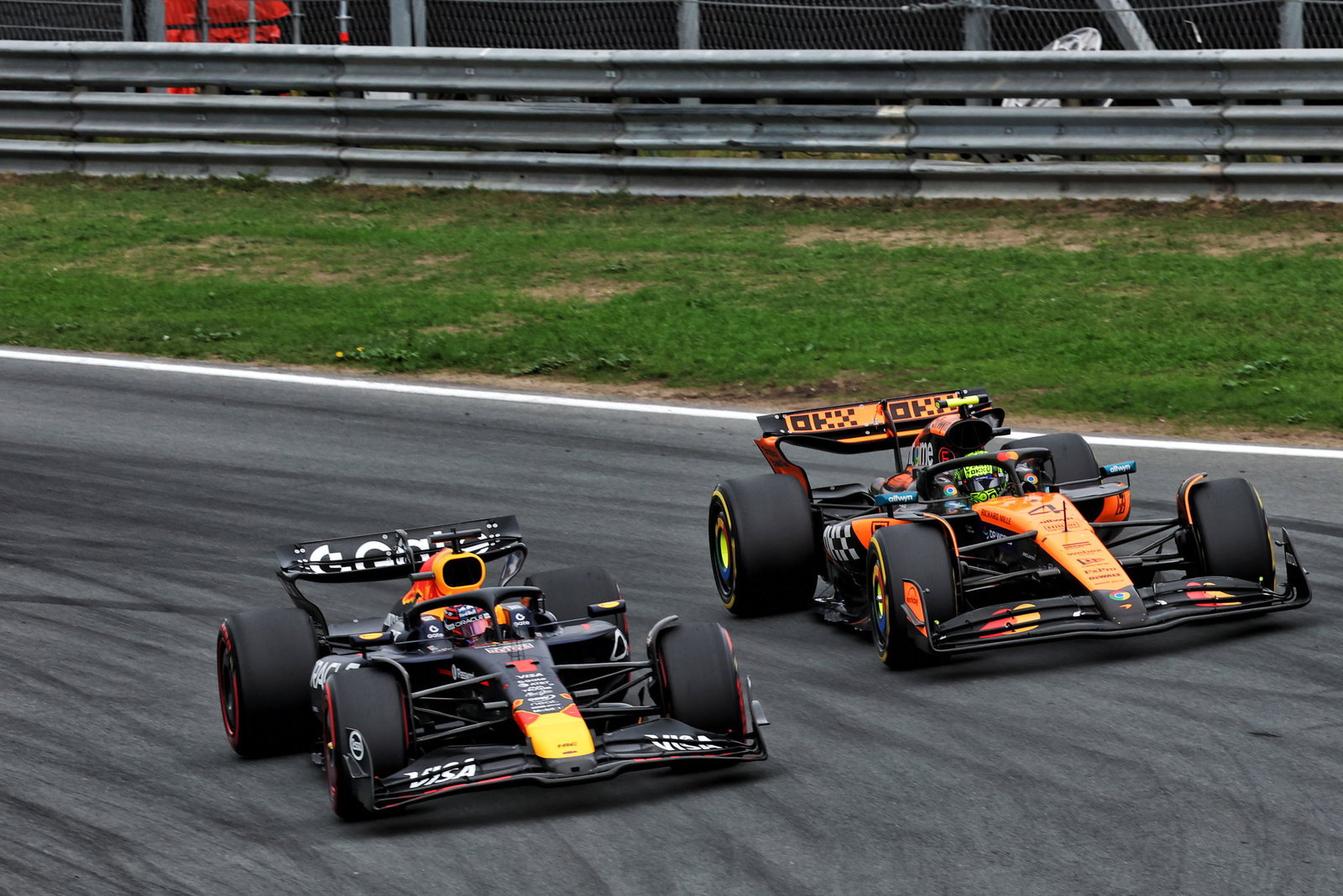 Max Verstappen and Lando Norris
