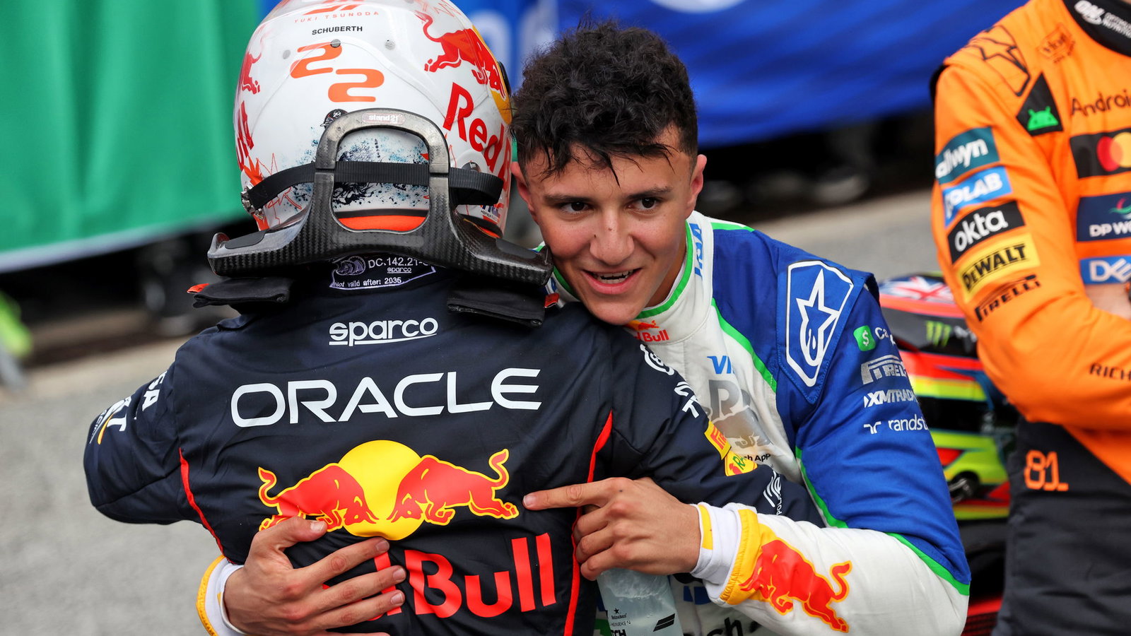 Yuki Tsunoda and Isack Hadjar