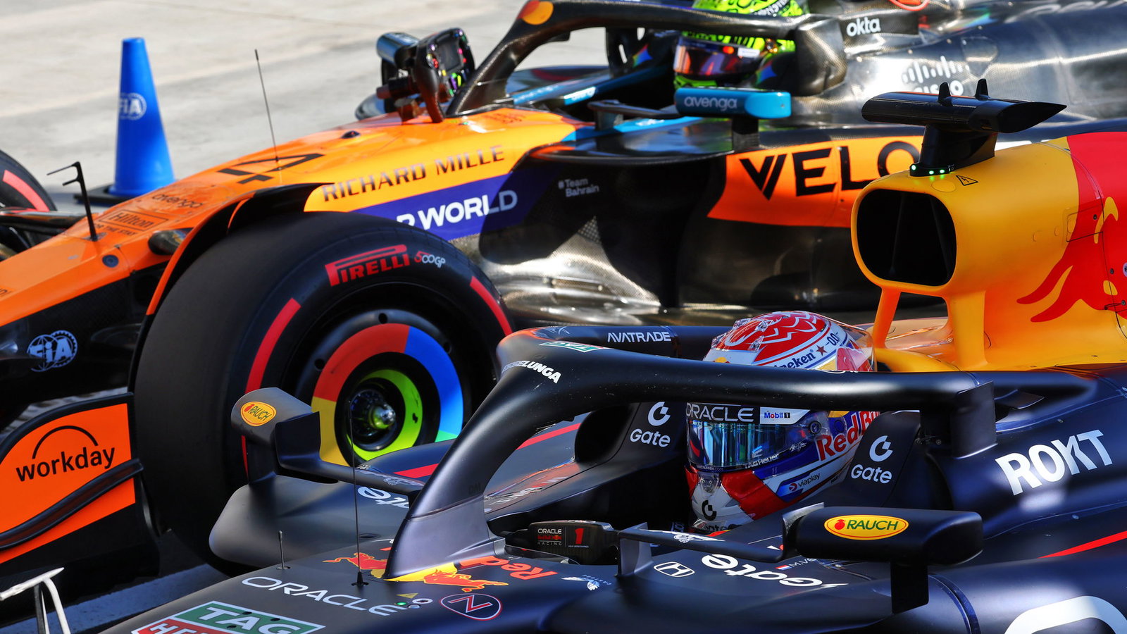 Verstappen and Norris will share the front row 