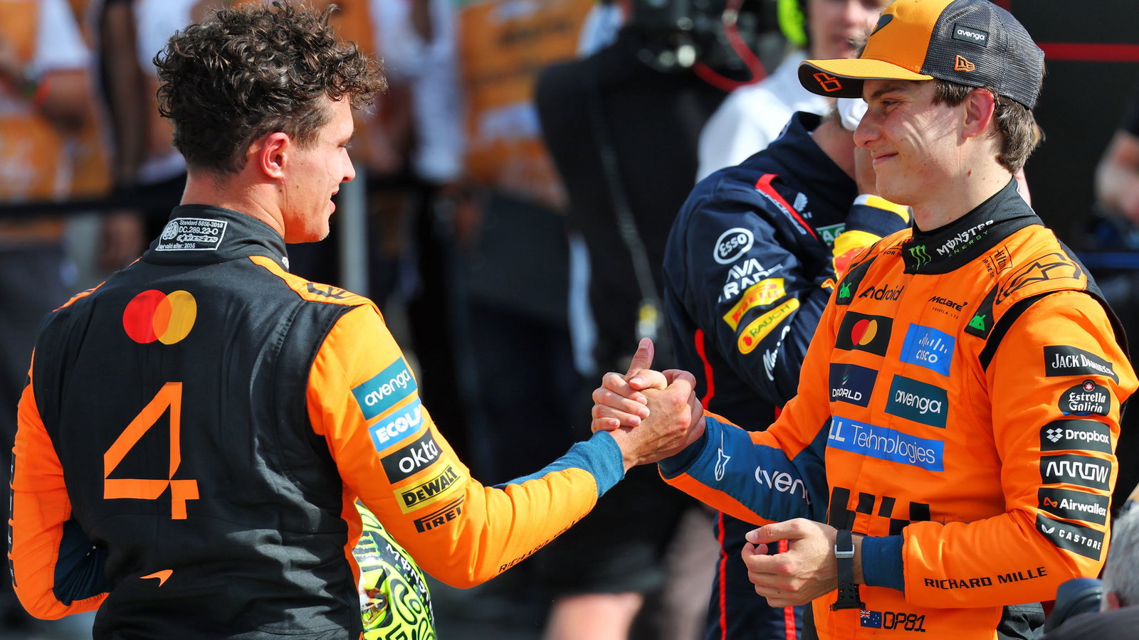 Lando Norris and Oscar Piastri 