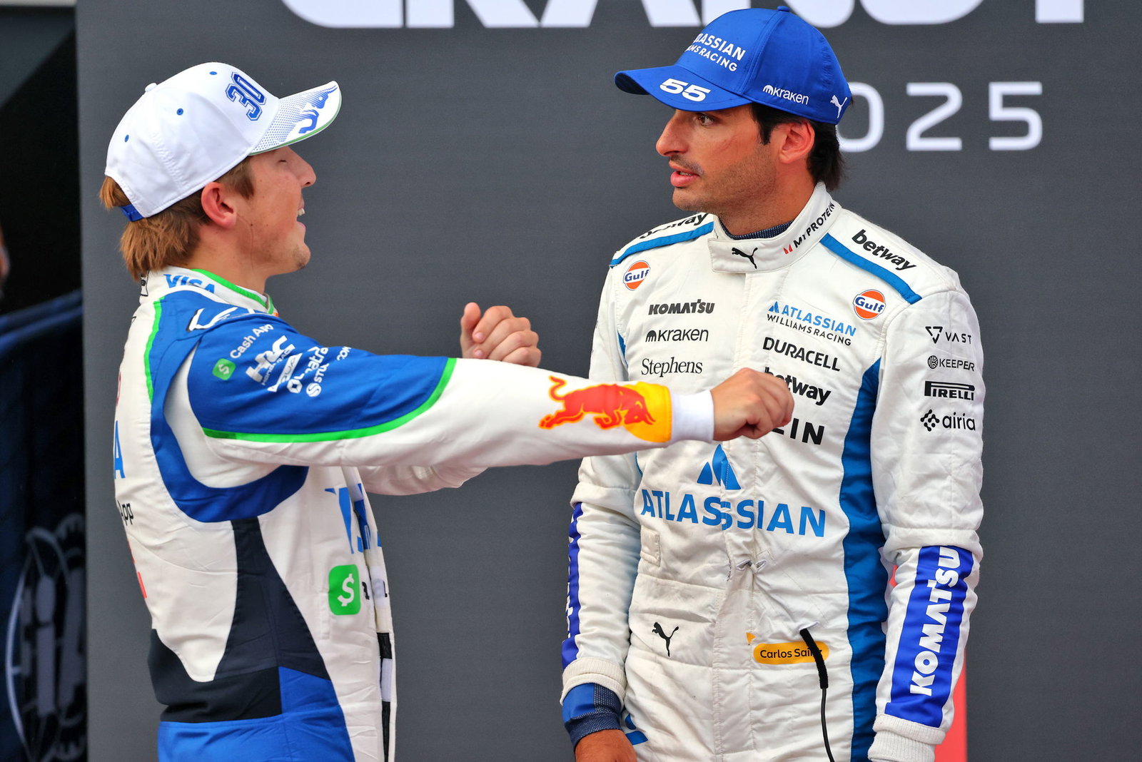 Liam Lawson and Carlos Sainz 