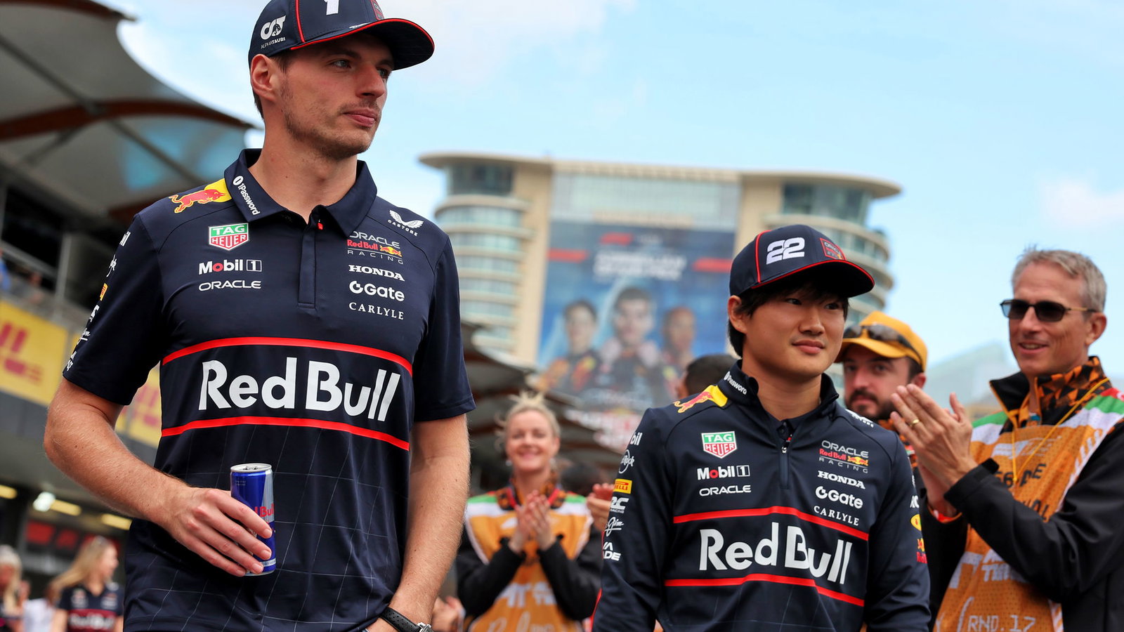 Max Verstappen and Yuki Tsunoda