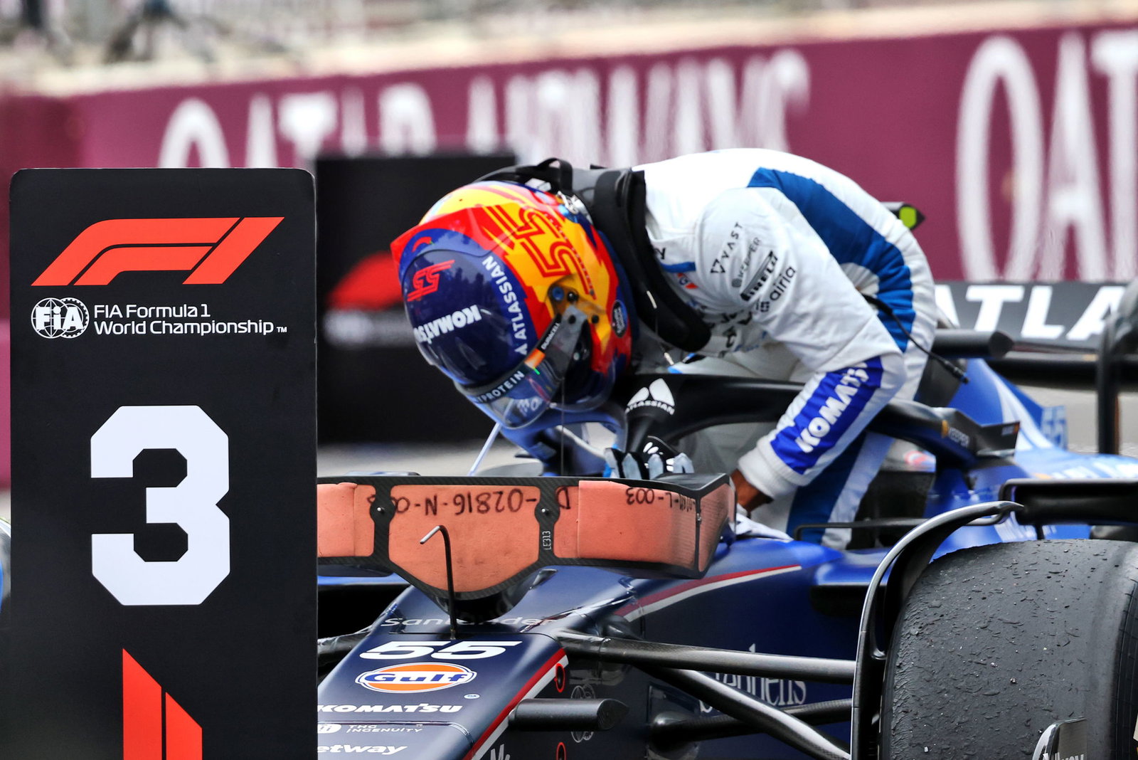 Sainz scored his first podium for Williams 