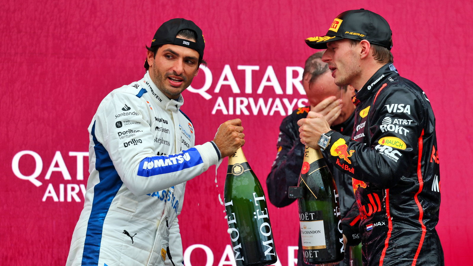 Carlos Sainz and Max Verstappen