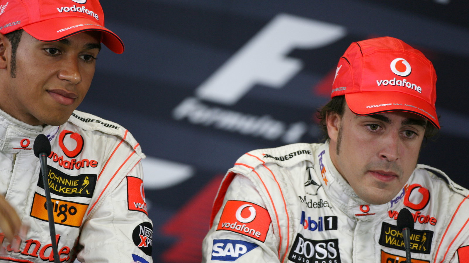 Lewis Hamilton and Fernando Alonso 