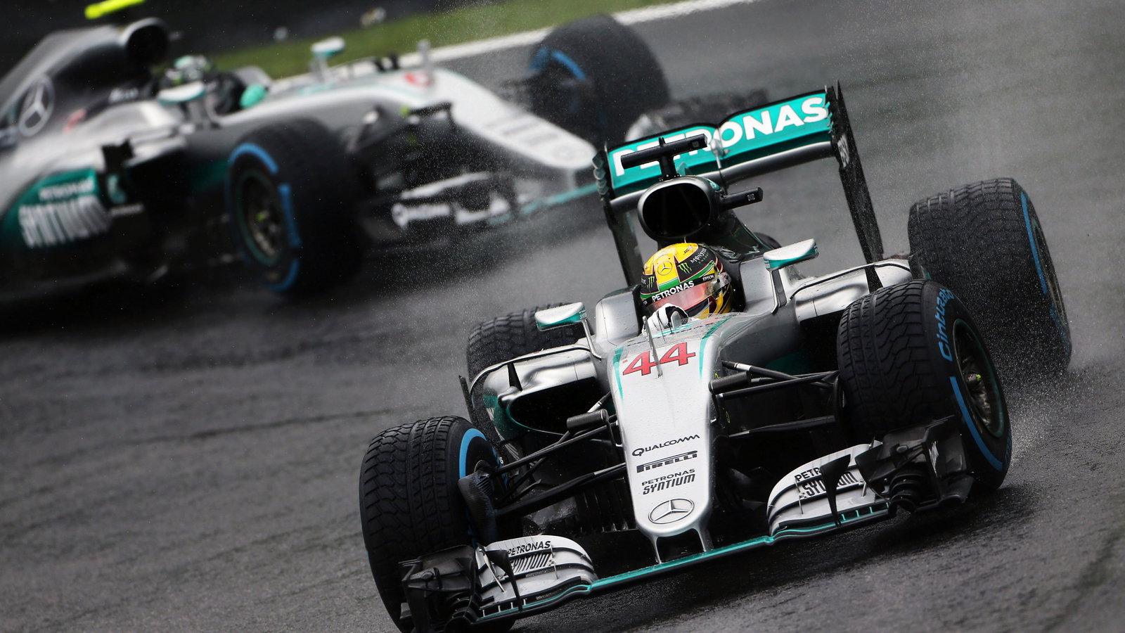 Hamilton and Rosberg engaged in intense F1 title battles