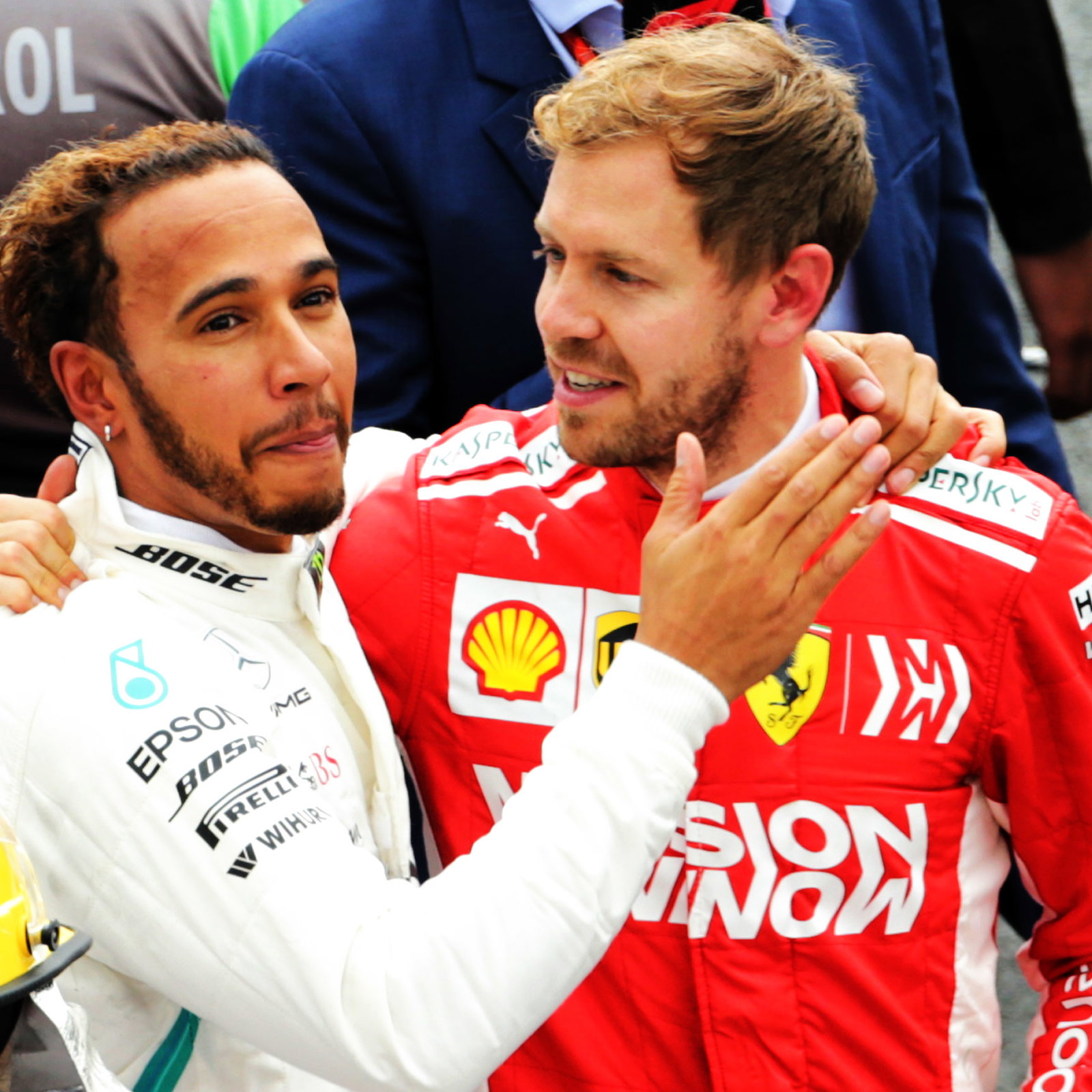 Lewis Hamilton and Sebastian Vettel 