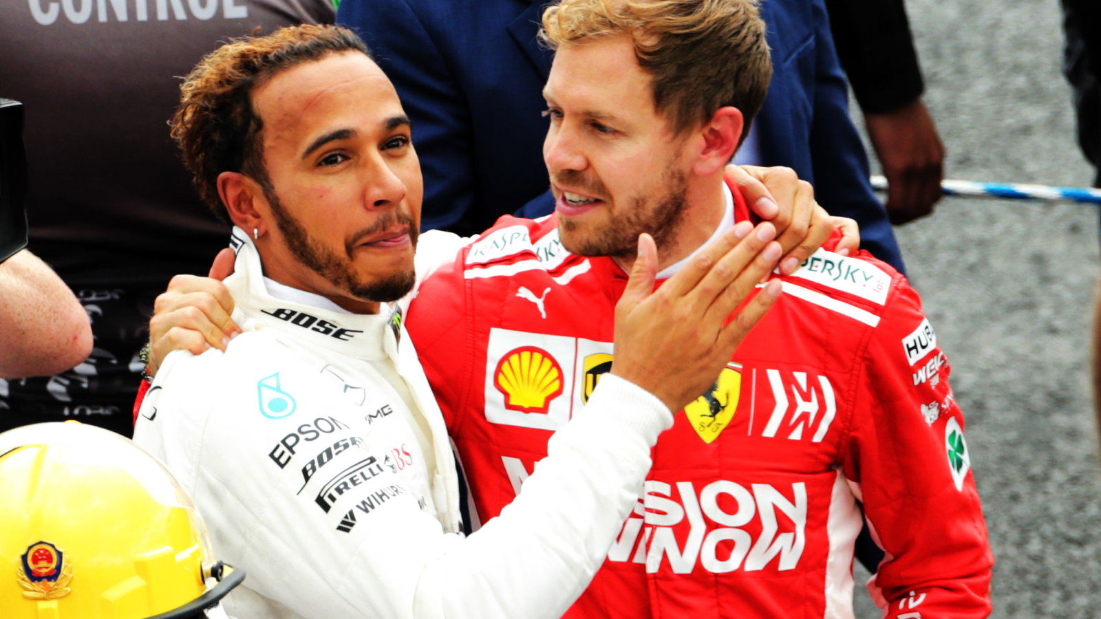 Lewis Hamilton and Sebastian Vettel 