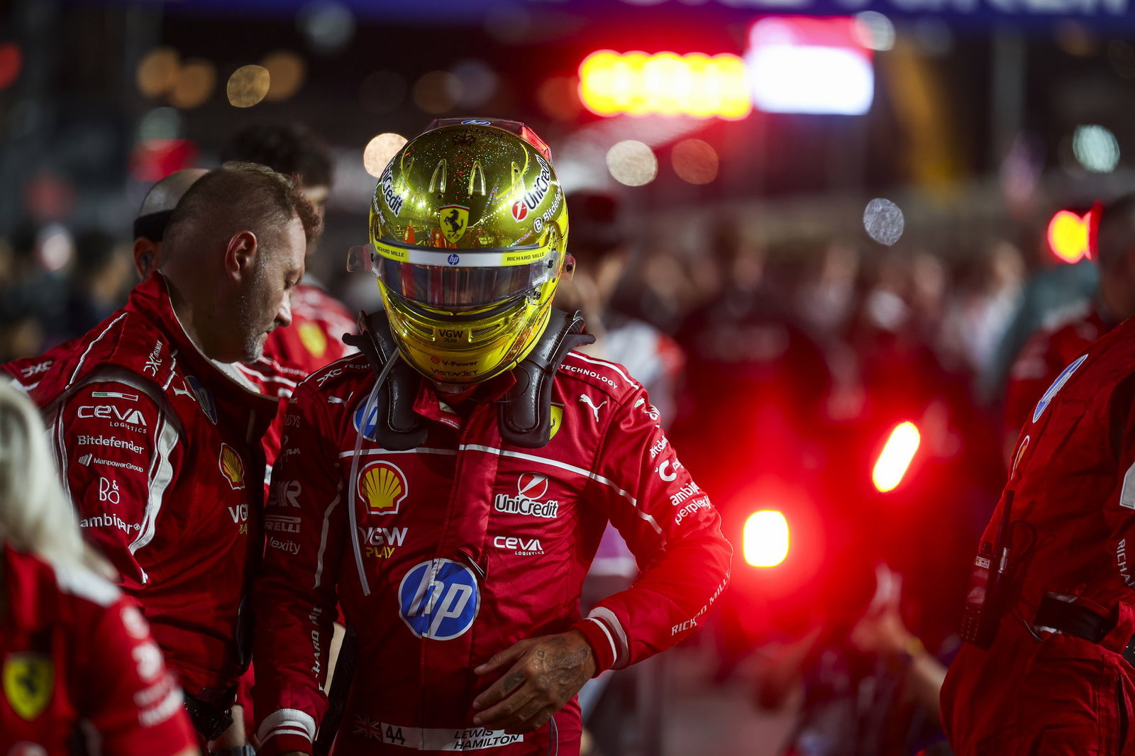 Hamilton is having a tough debut season with Ferrari 