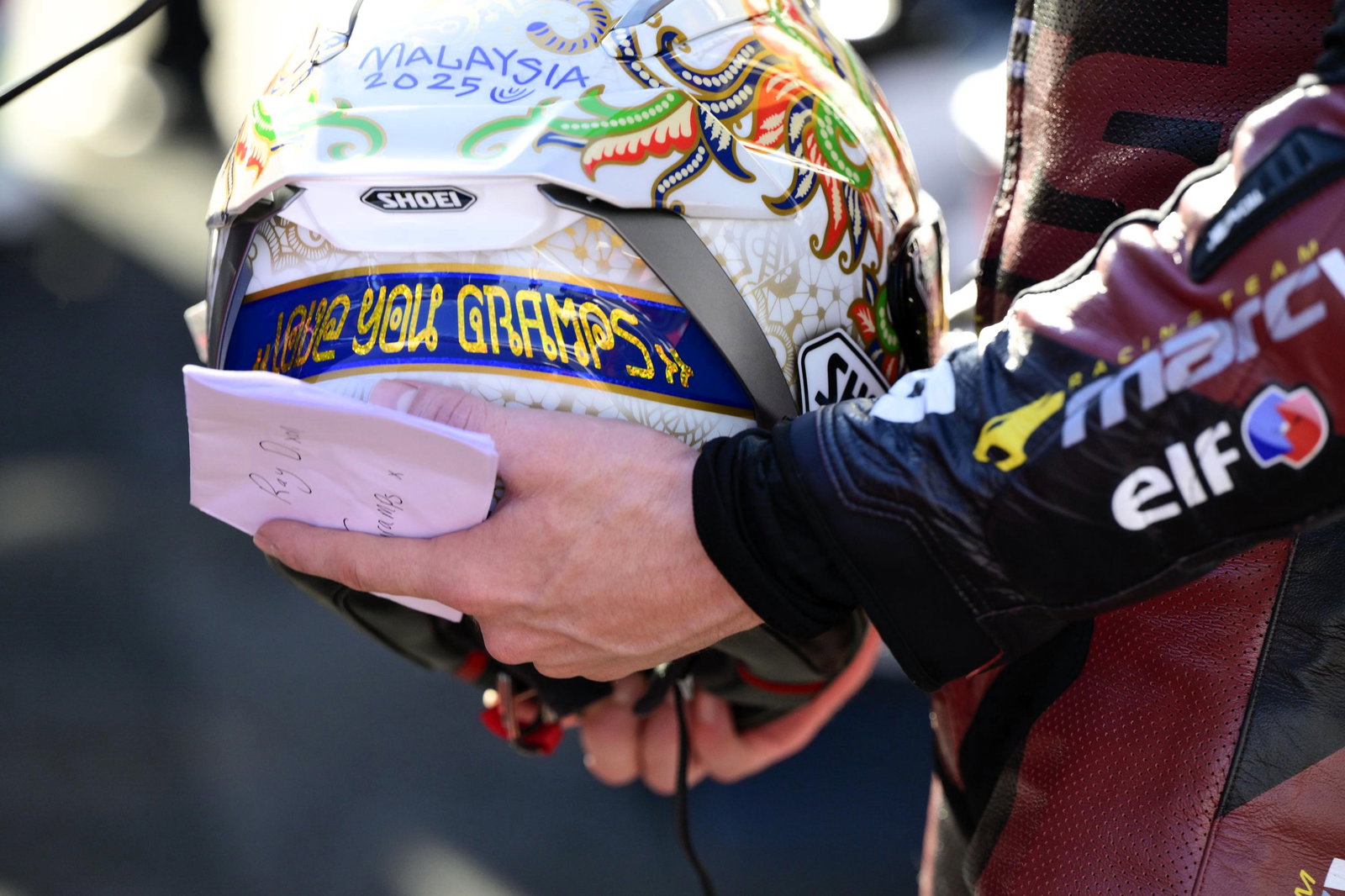 Jake Dixon's 2025 Malaysian Grand Prix helmet