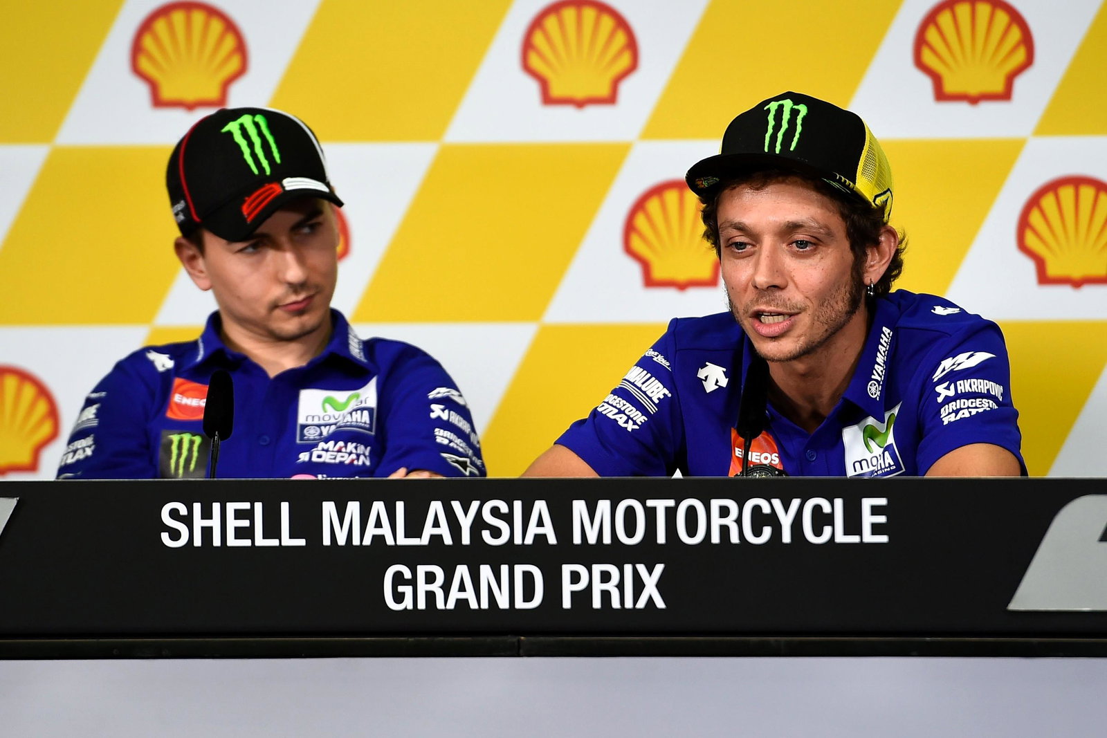 Valentino Rossi, Jorge Lorenzo, Thursday press conference, 2015 Malaysian MotoGP
