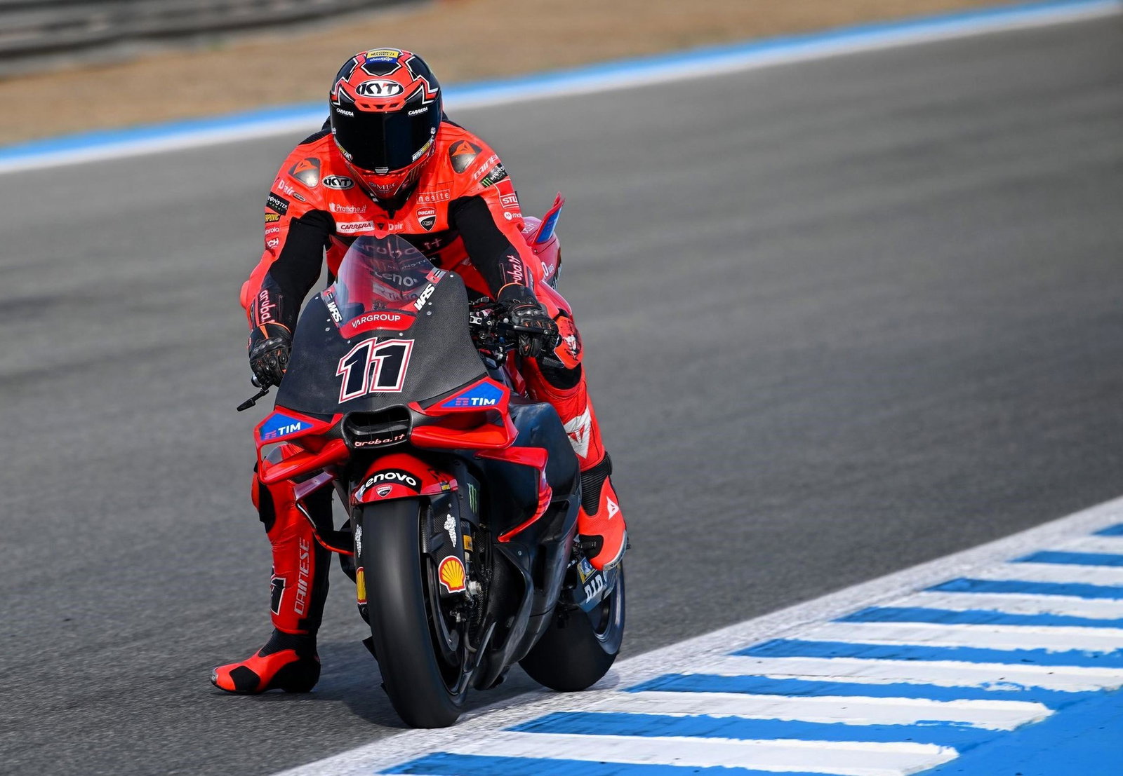 Nicolo Bulega tests Ducati Desmosedici at Jerez