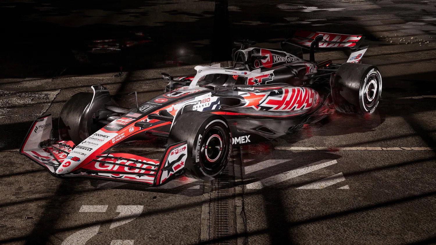 Haas will run their cars in a special livery in Austin