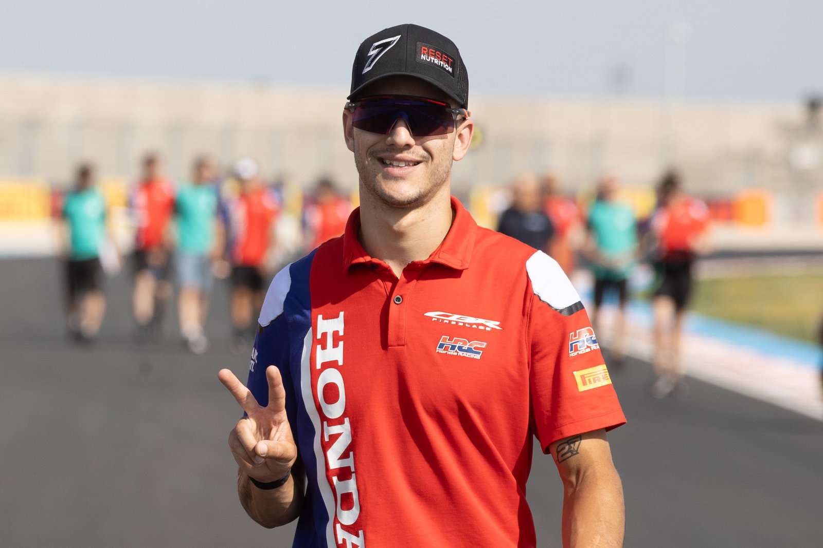 Iker Lecuona, 2025 Hungarian WorldSBK, track walk. Credit: Gold and Goose.