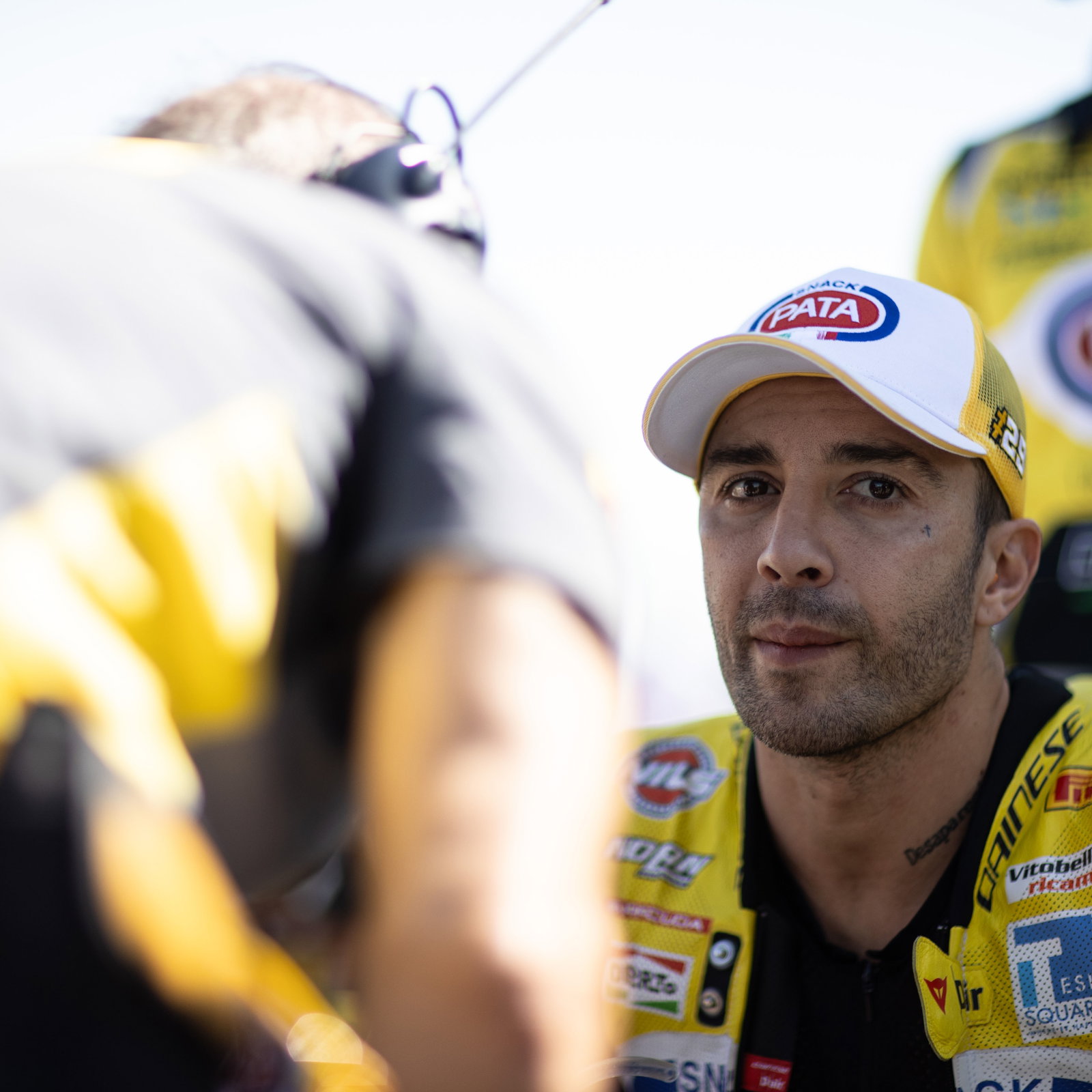 Andrea Iannone, 2025 Aragon WorldSBK, grid. Credit: Gold and Goose.