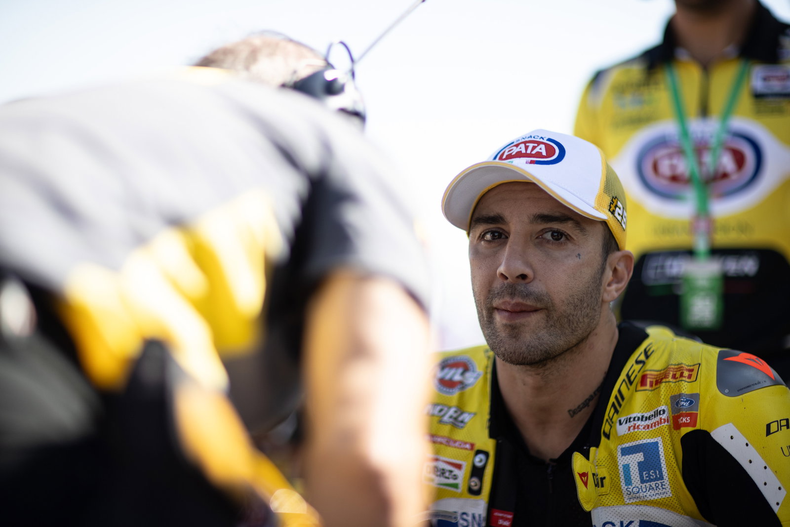 Andrea Iannone, 2025 Aragon WorldSBK, grid. Credit: Gold and Goose.