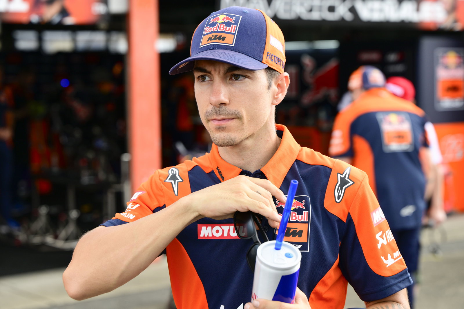 Maverick Vinales, 2025 MotoGP Japanese Grand Prix, pit lane. Credit Gold and Goose.