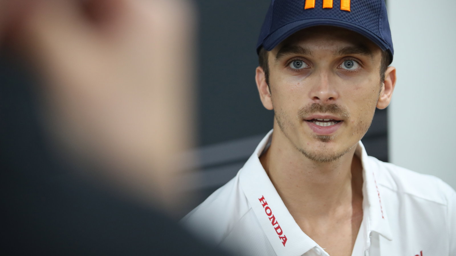 Luca Marini speaks to the media at 2025 MotoGP Indonesian Grand Prix. Credit: Gold and Goose.