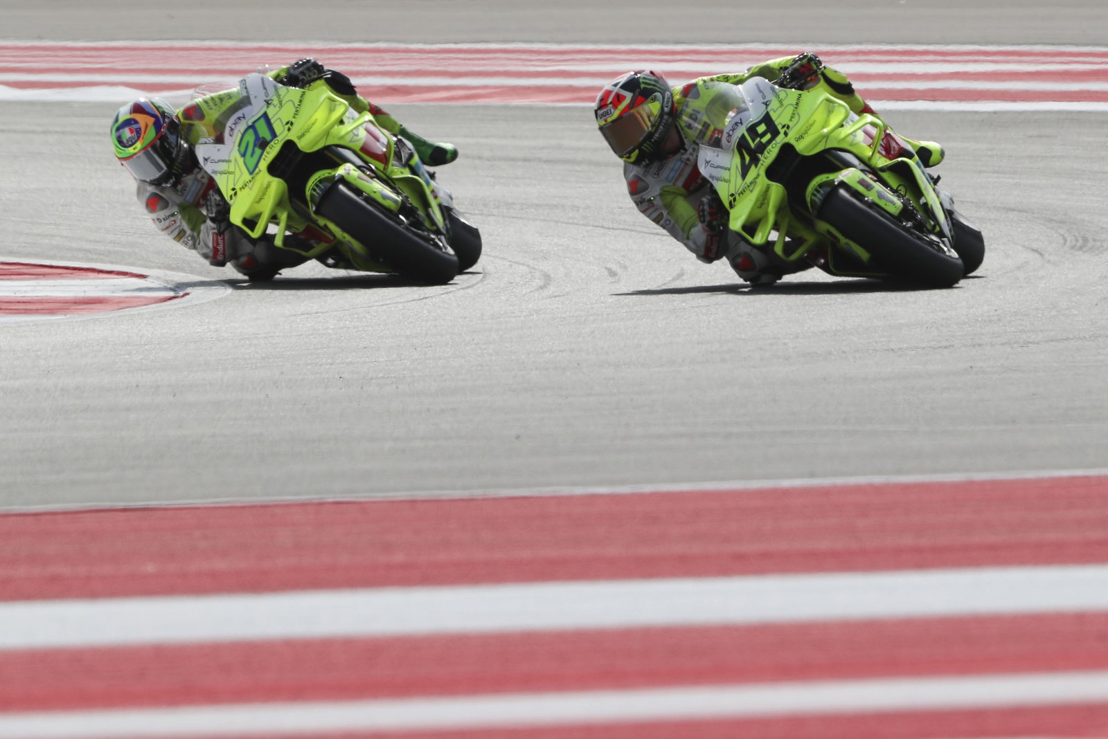 Franco Morbidelli, Fabio Di Giannantonio, 2025 MotoGP Indonesian Grand Prix, Sprint. Credit: Gold and Goose.