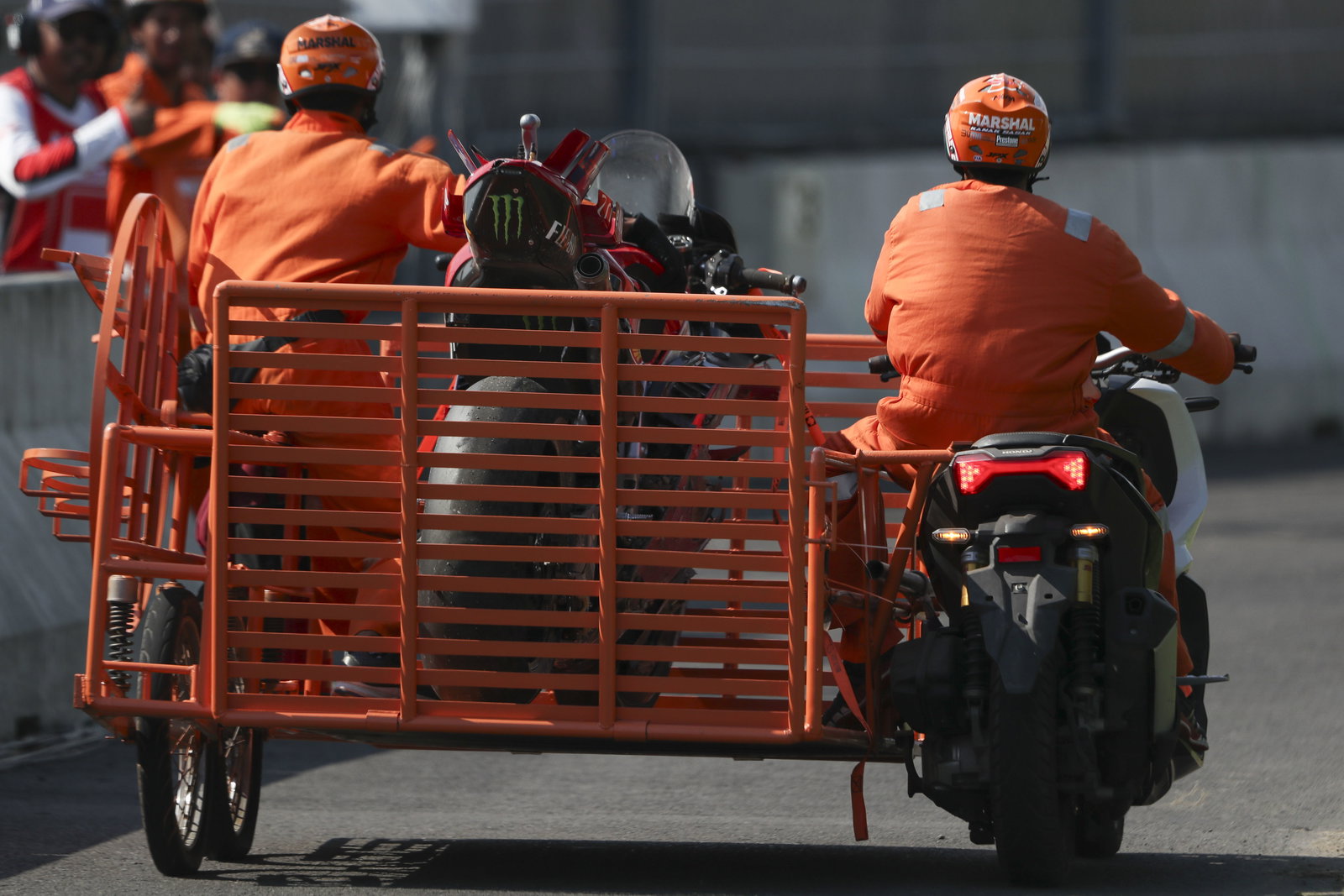 Marc Marquez's crashed Ducati, 2025 Indonesian MotoGP