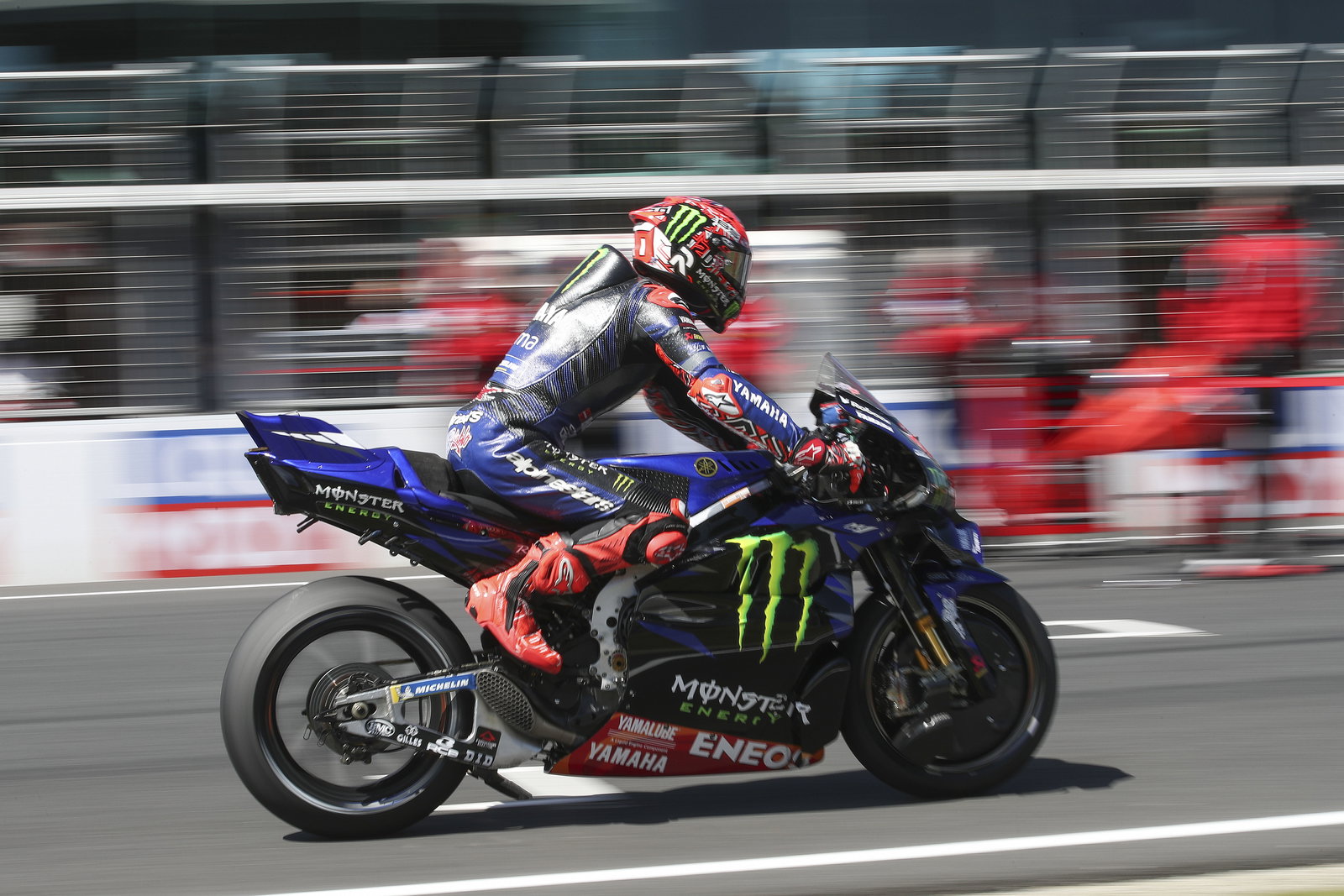 Fabio Quartararo, 2025 MotoGP Australian Grand Prix, grid. Credit: Gold and Goose.