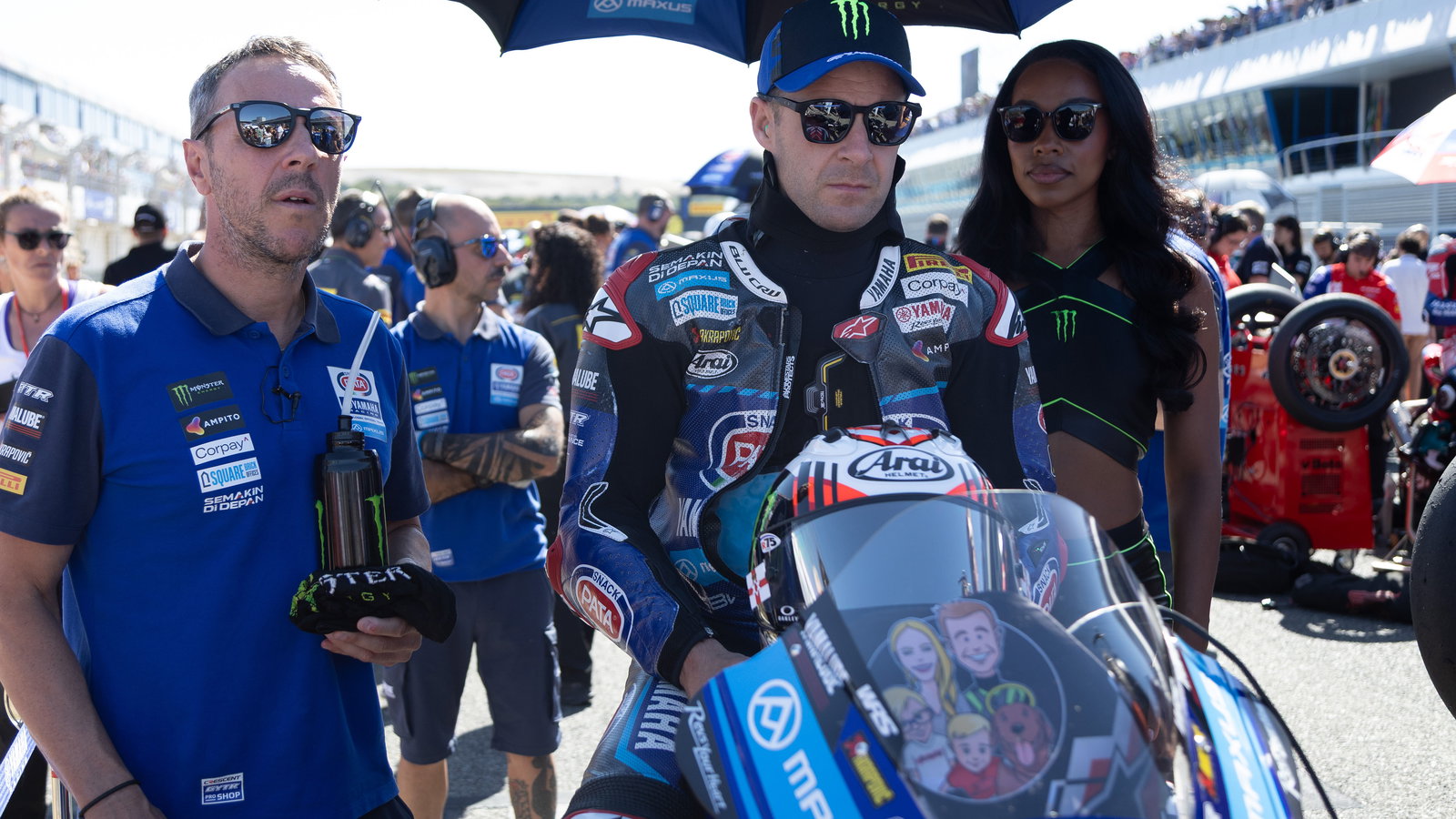 Jonathan Rea, 2025 Spanish WorldSBK, grid. Credit: Gold and Goose.