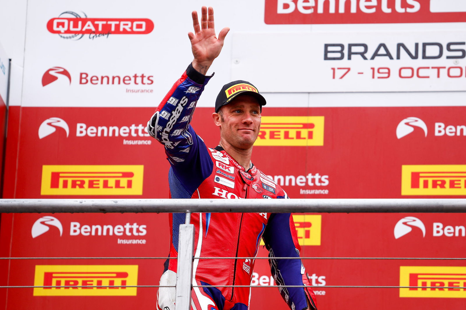 Tommy Bridewell, 2025 Brands Hatch (2) BSB, podium. Credit: Honda Racing UK.