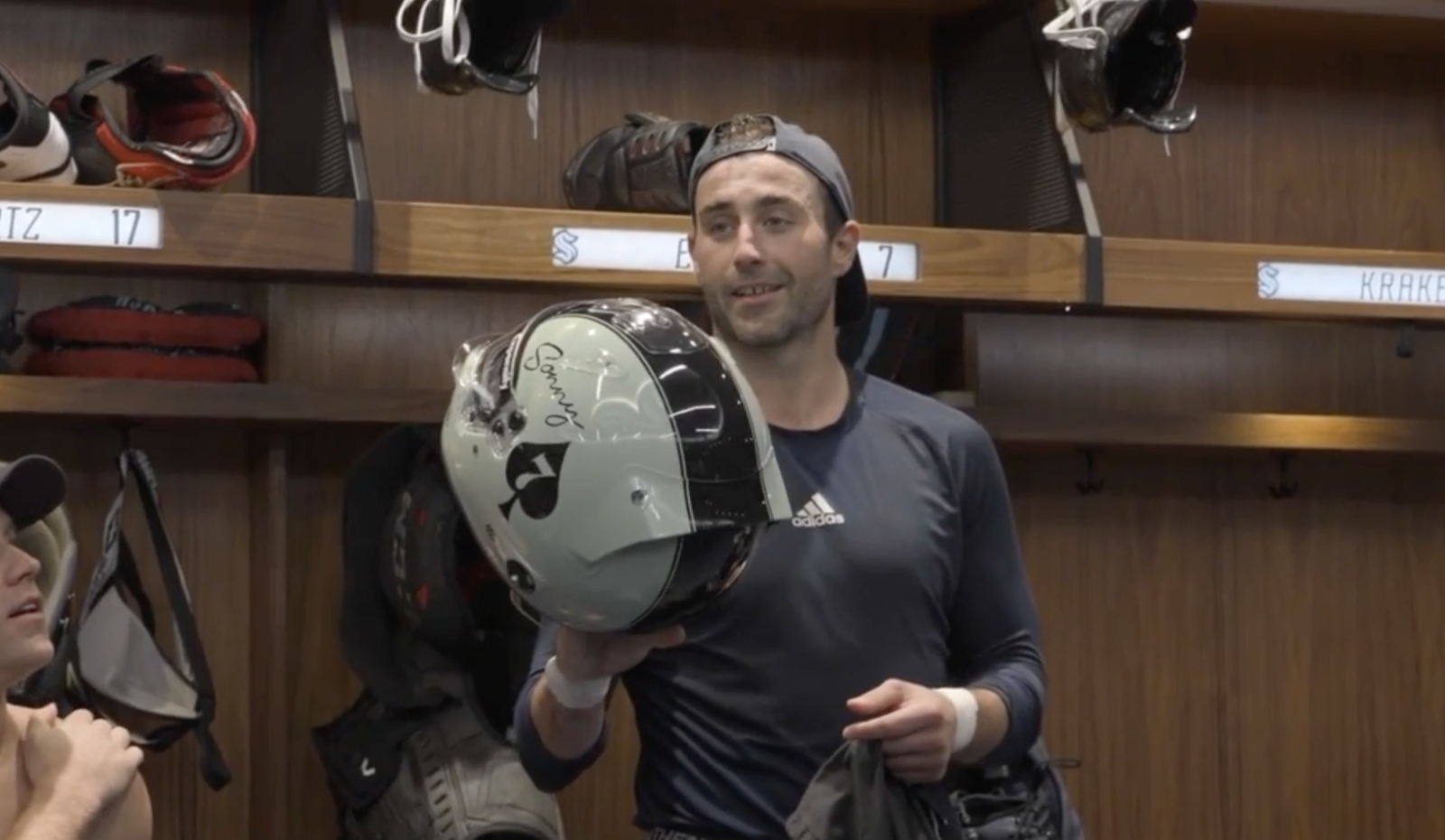 Sonny Hayes F1 helmet replica for the Seattle Kraken NHL team