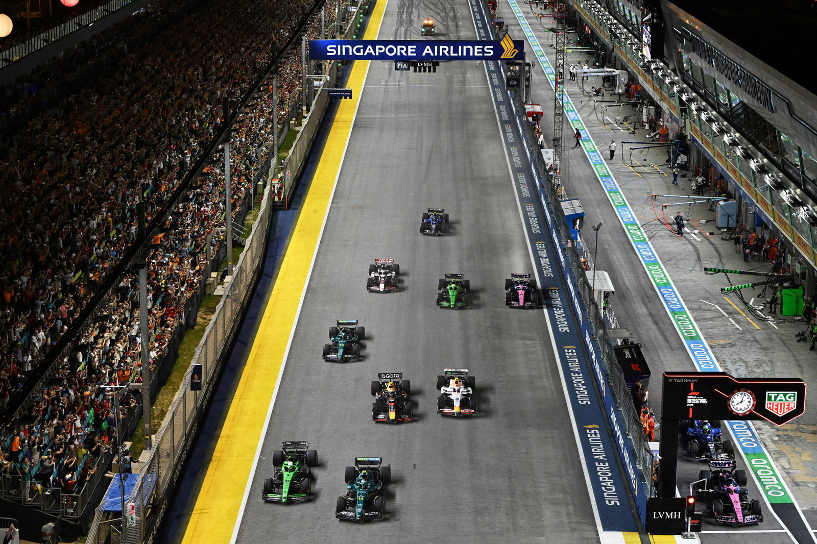 Tsunoda immediately lost ground at the start 