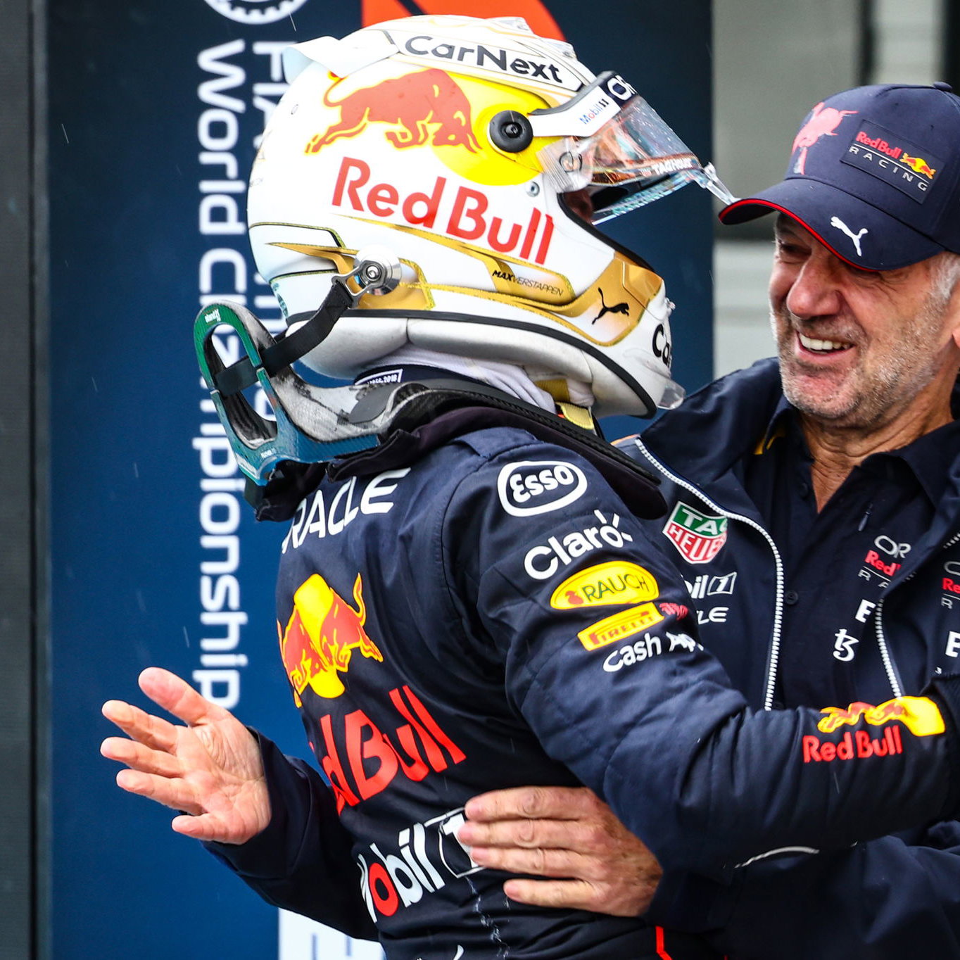 Max Verstappen and Adrian Newey