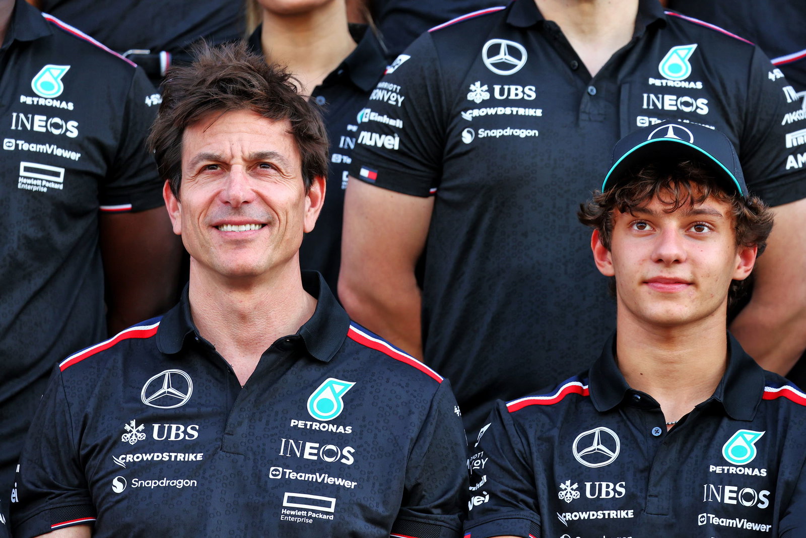 Toto Wolff and Kimi Antonelli