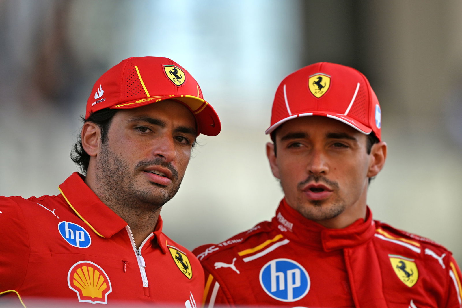 Carlos Sainz and Charles Leclerc