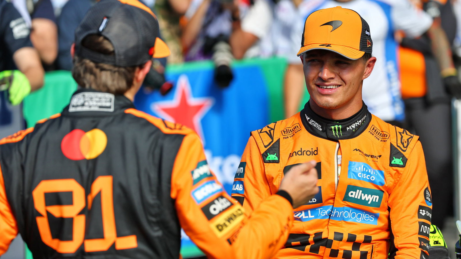 Lando Norris and Oscar Piastri 