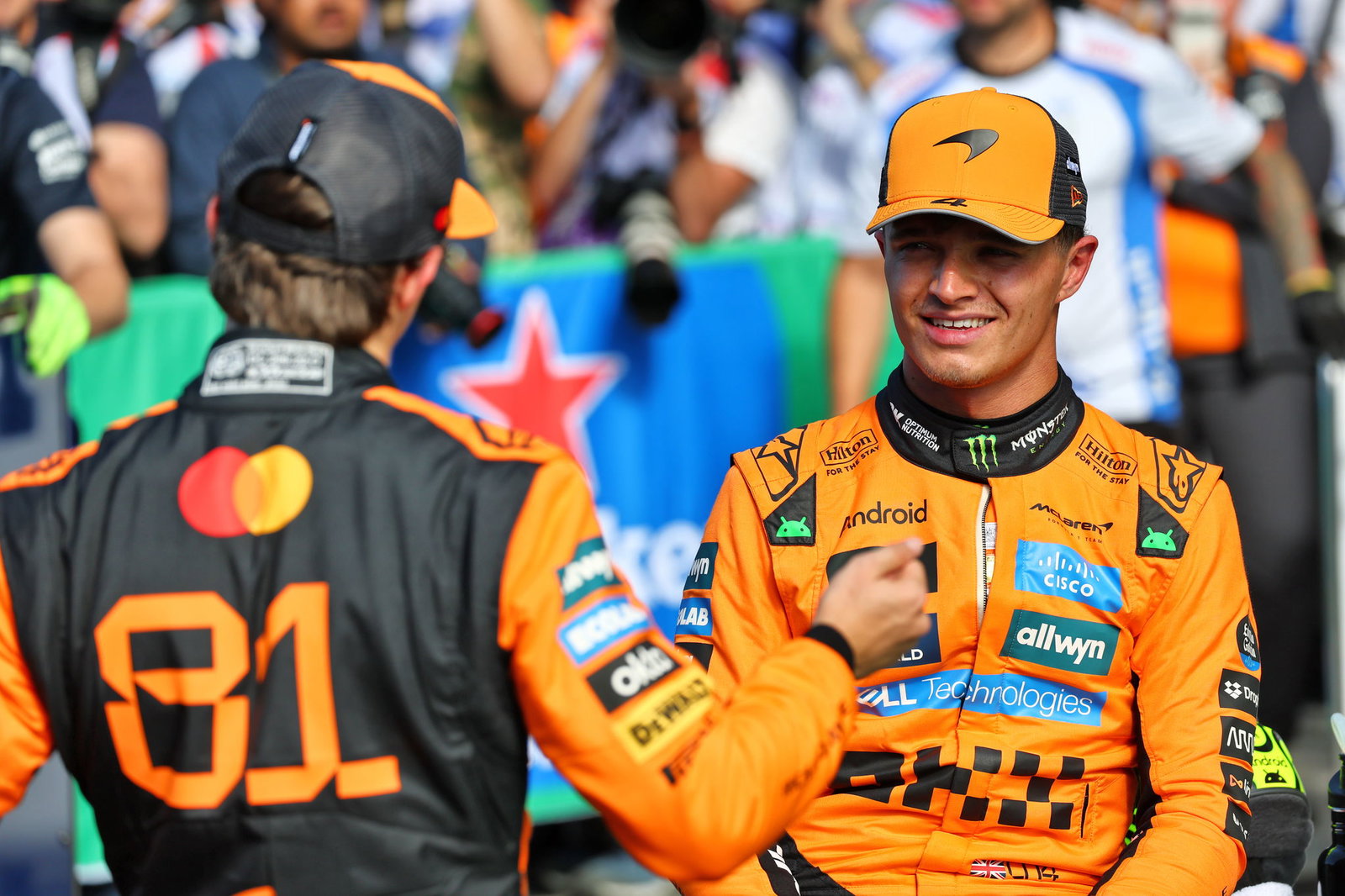 Lando Norris and Oscar Piastri 