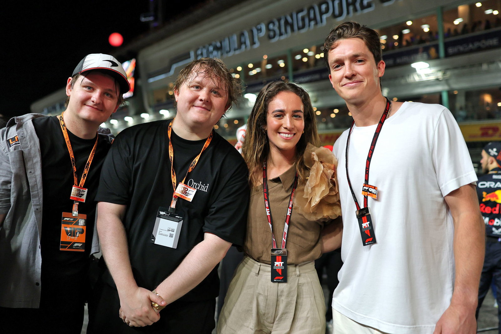 Lewis Capaldi (second from left) 