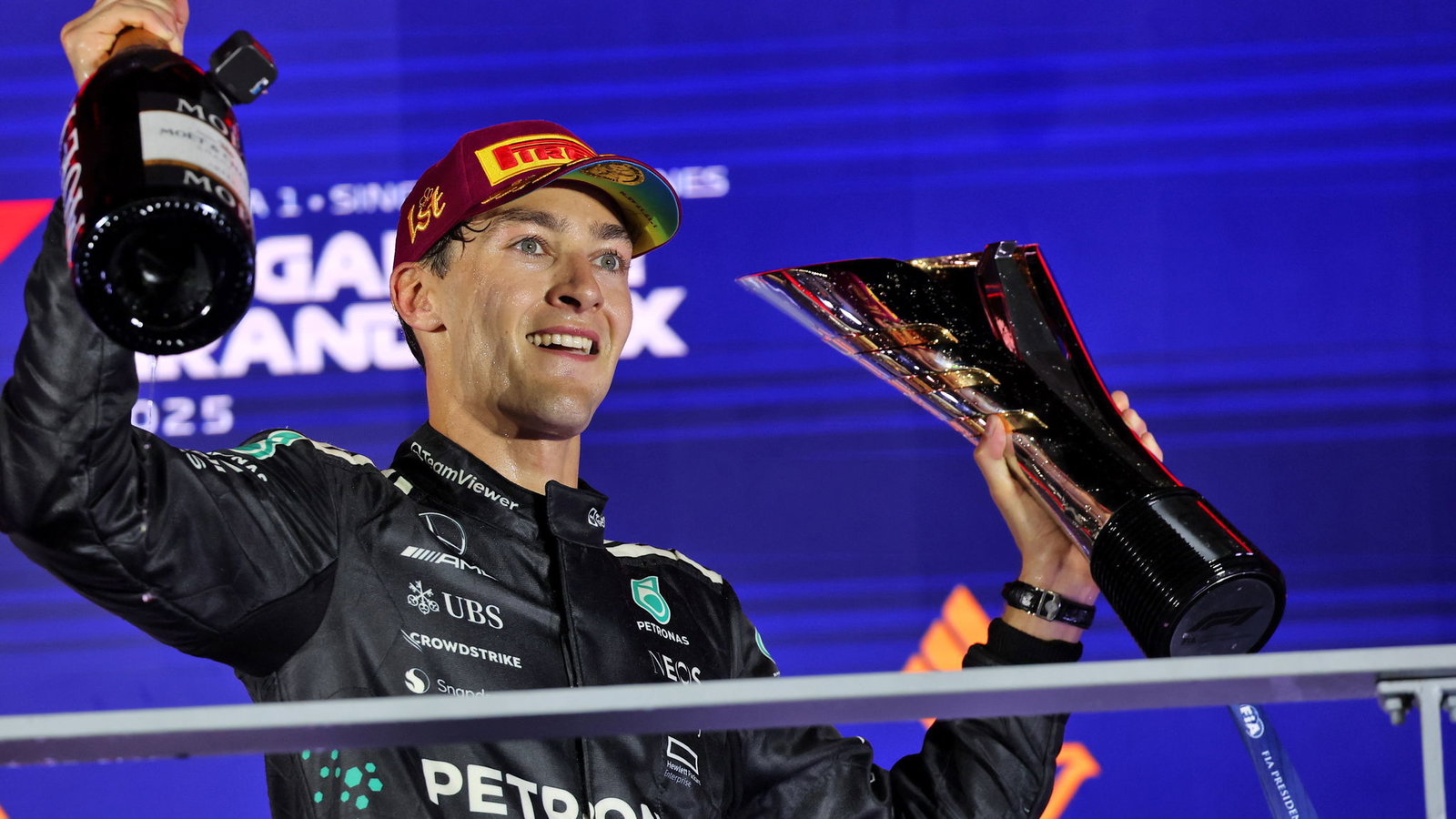 Russell claimed his second win of 2025 in Singapore 