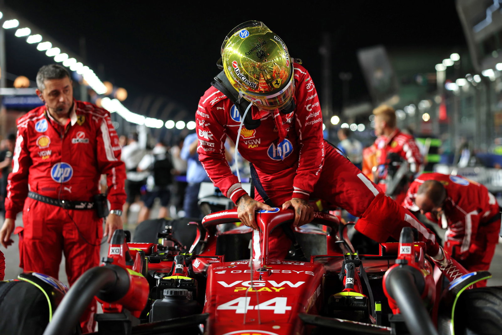 Hamilton dropped to P8 after a penalty