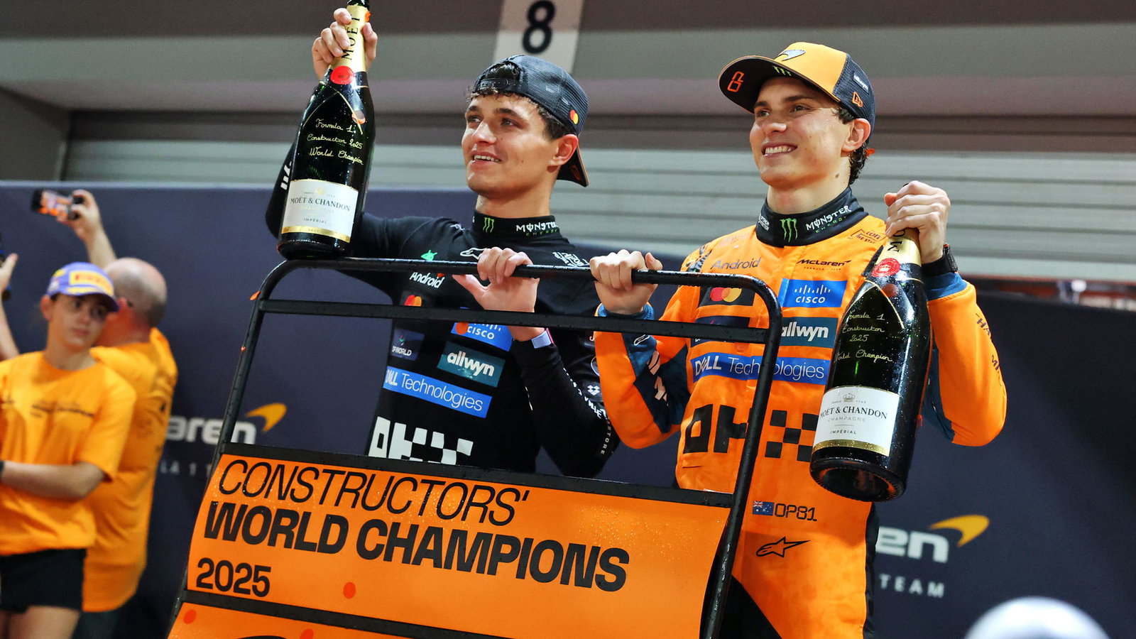 Lando Norris and Oscar Piastri
