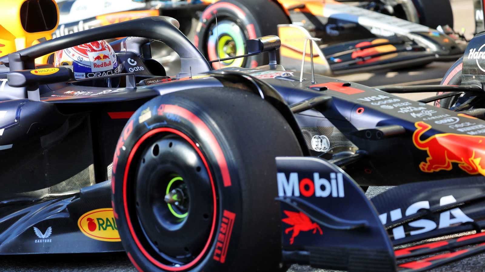 Verstappen's Red Bull is on pole