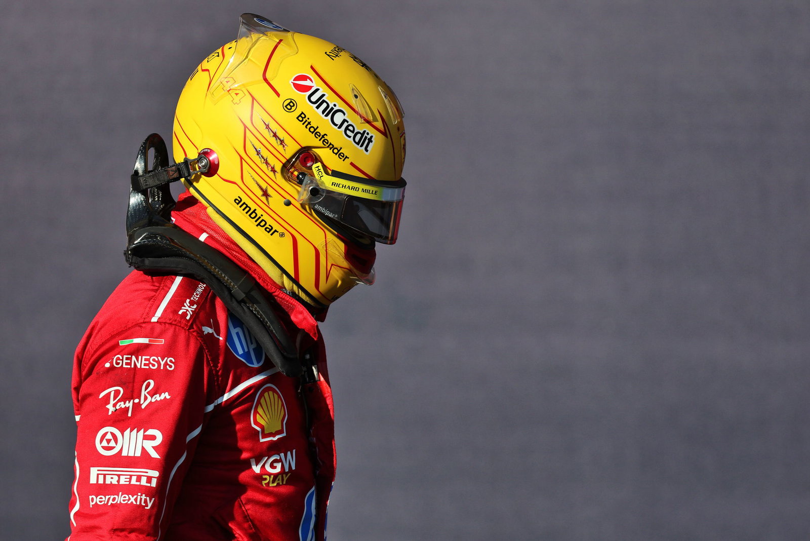 Hamilton outpaced Leclerc but had little to smile about