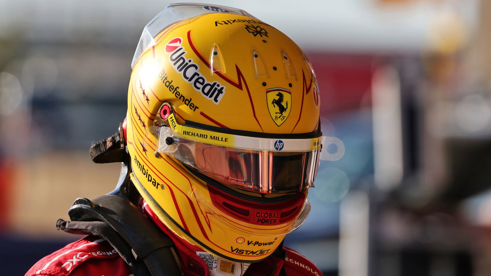 Hamilton equalled his best result for Ferrari in the US GP