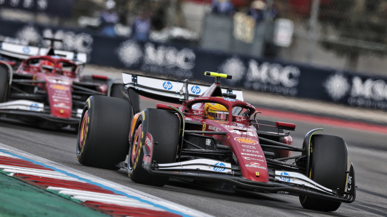 Lewis Hamilton and Charles Leclerc