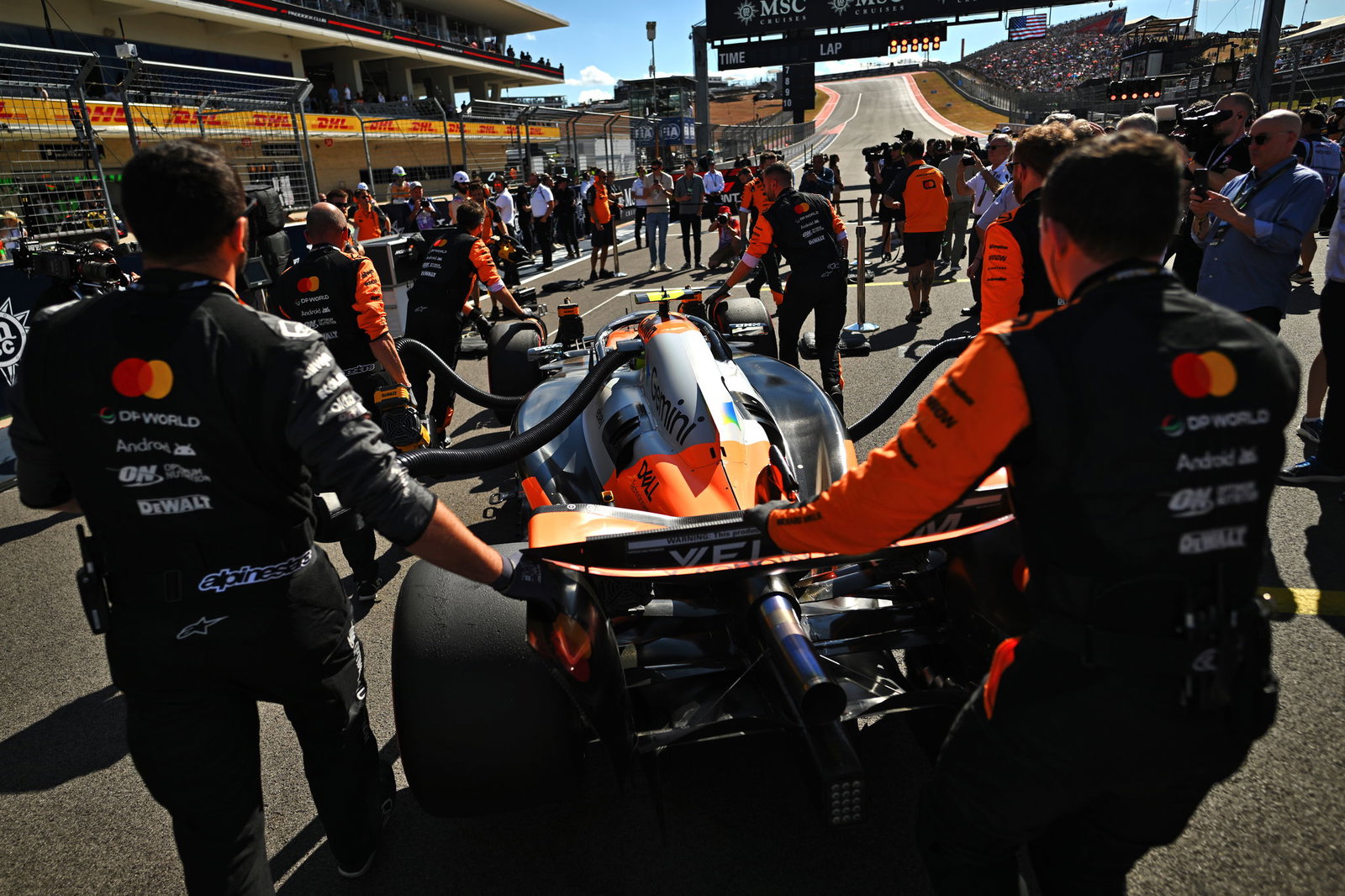 Norris arrives on the Austin grid