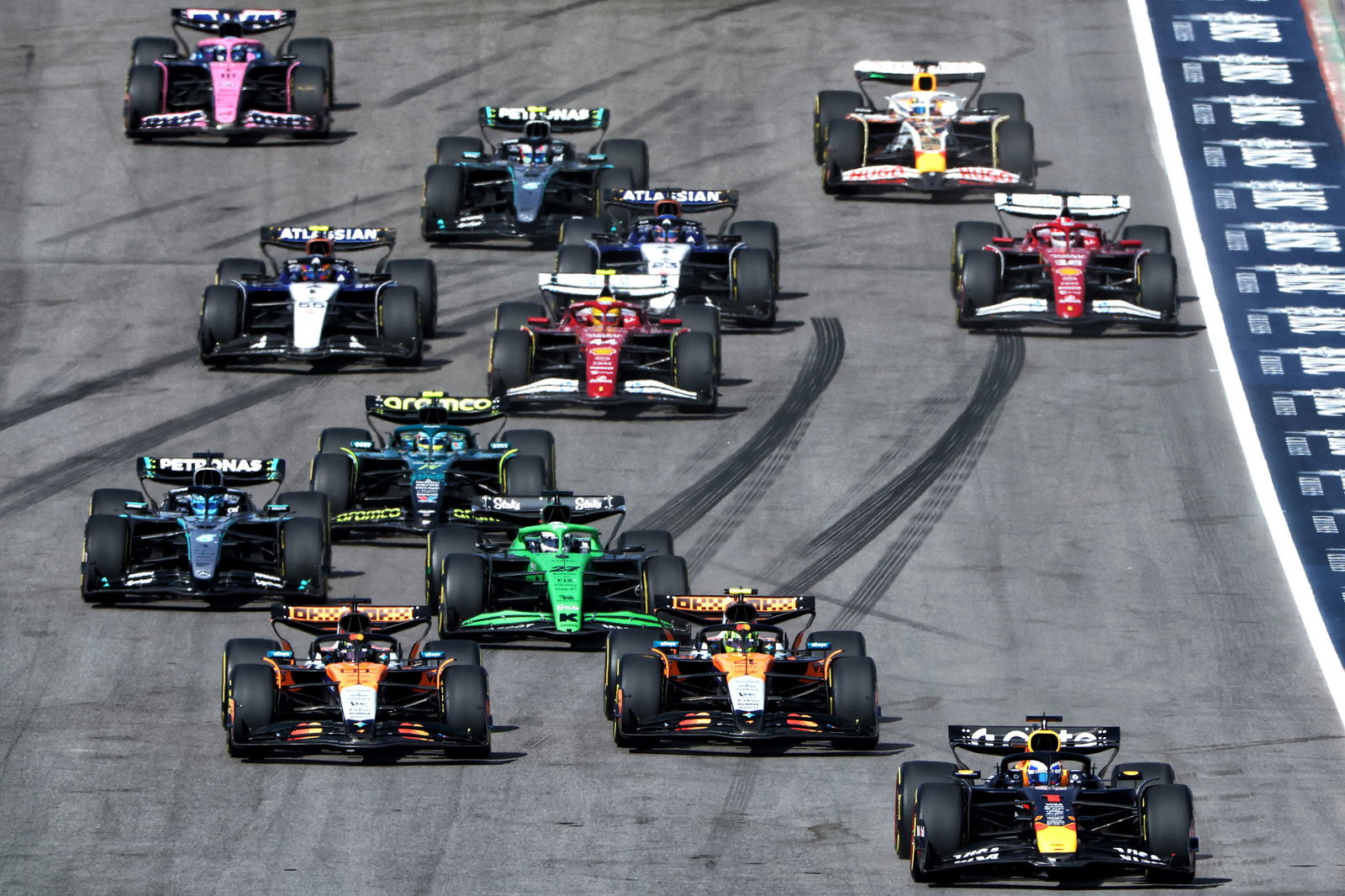 Start of the US GP sprint 