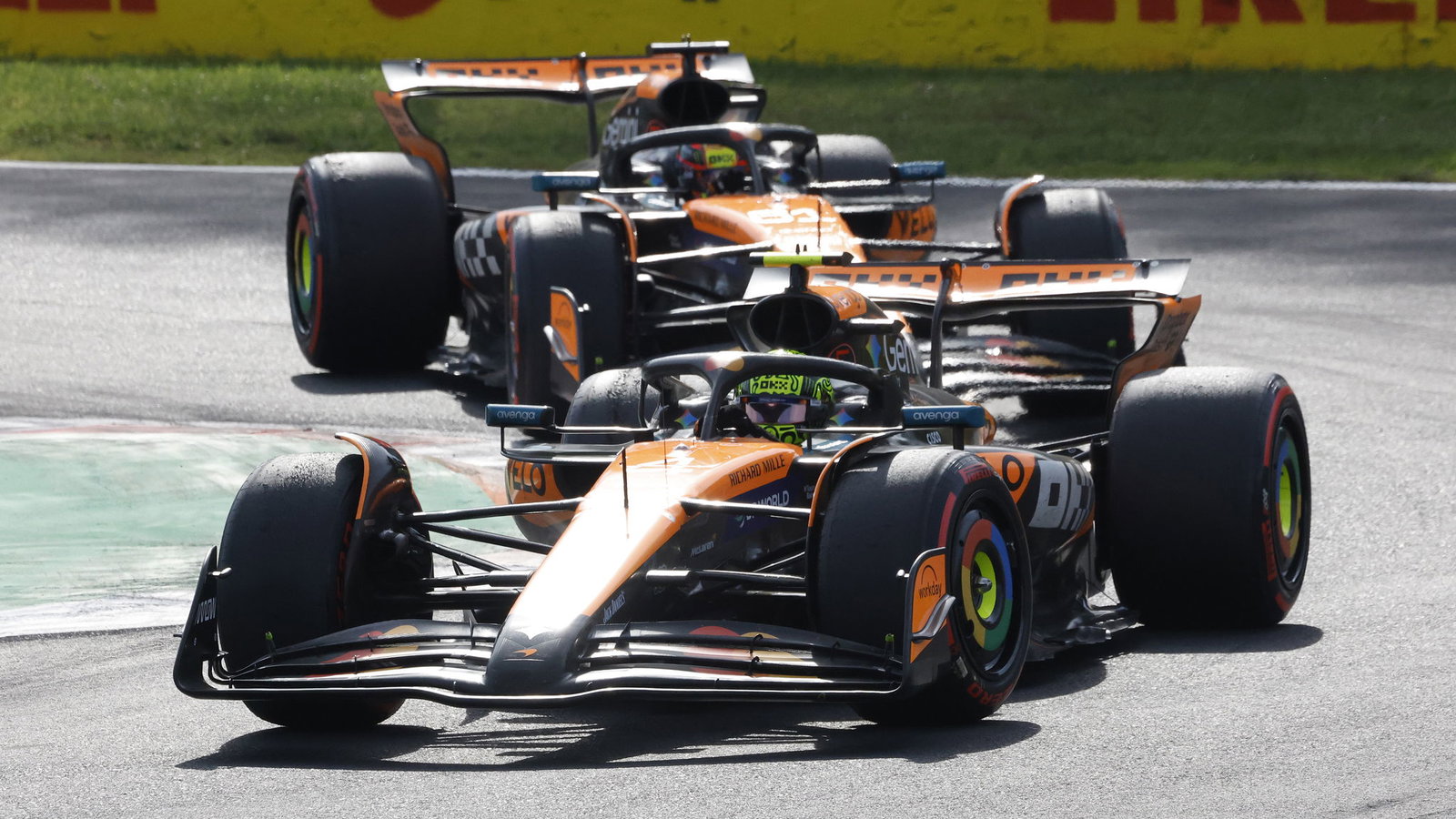 McLaren controversially swapped their drivers at Monza