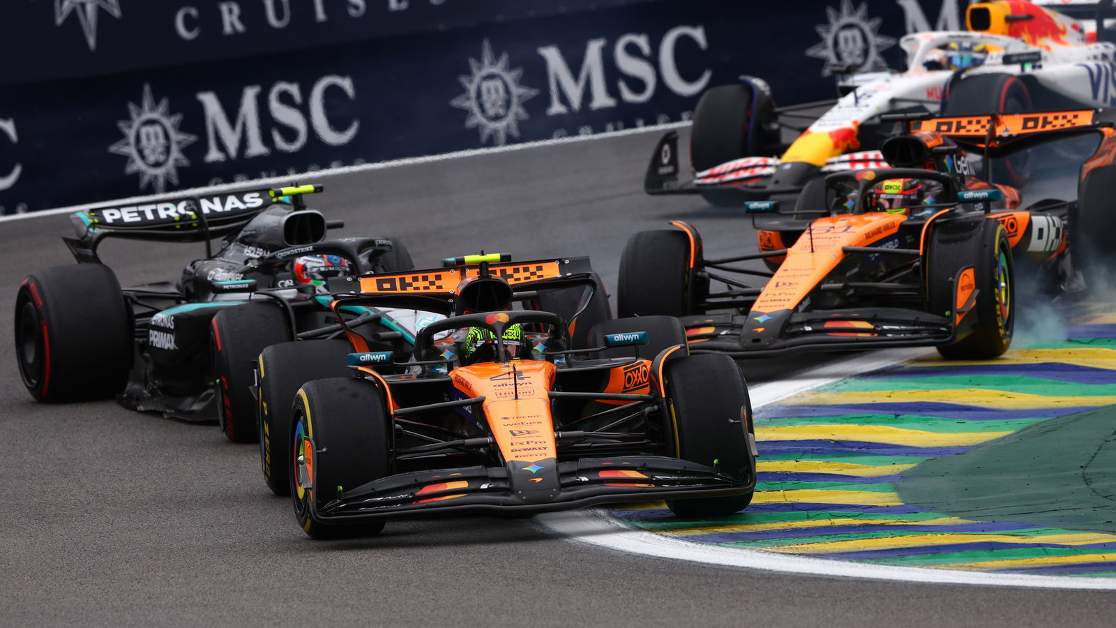 Piastri picked up a controversial penalty in Brazil 