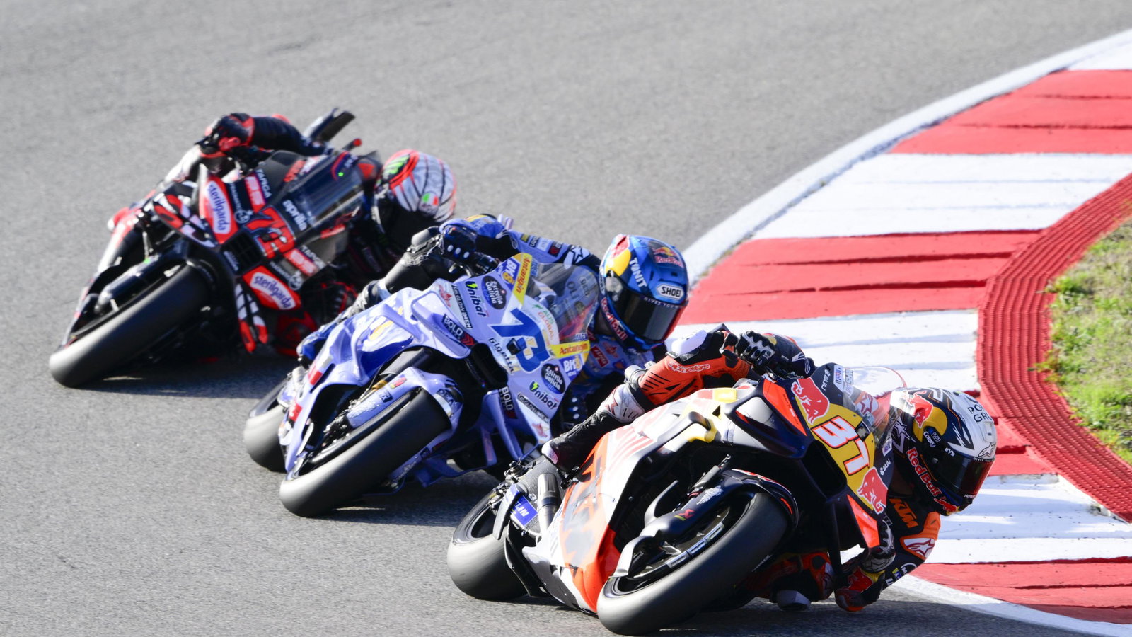 Acosta, Marquez, Bezzecchi, 2025 Portimao MotoGP Sprint