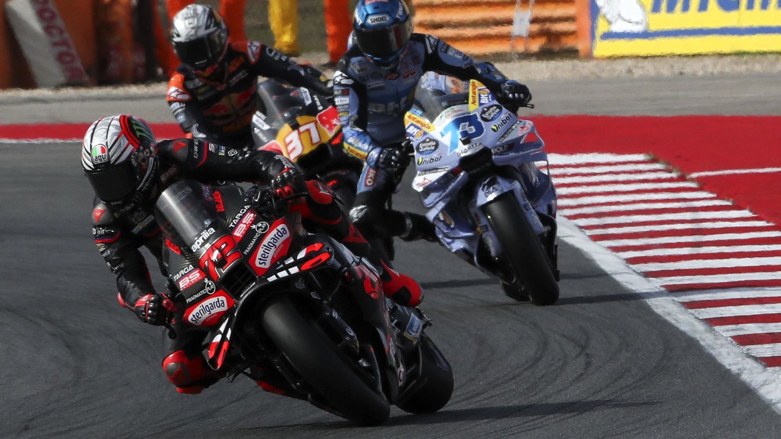 Marco Bezzecchi, Alex Marquez, Pedro Acosta, 2025 Portimao MotoGP