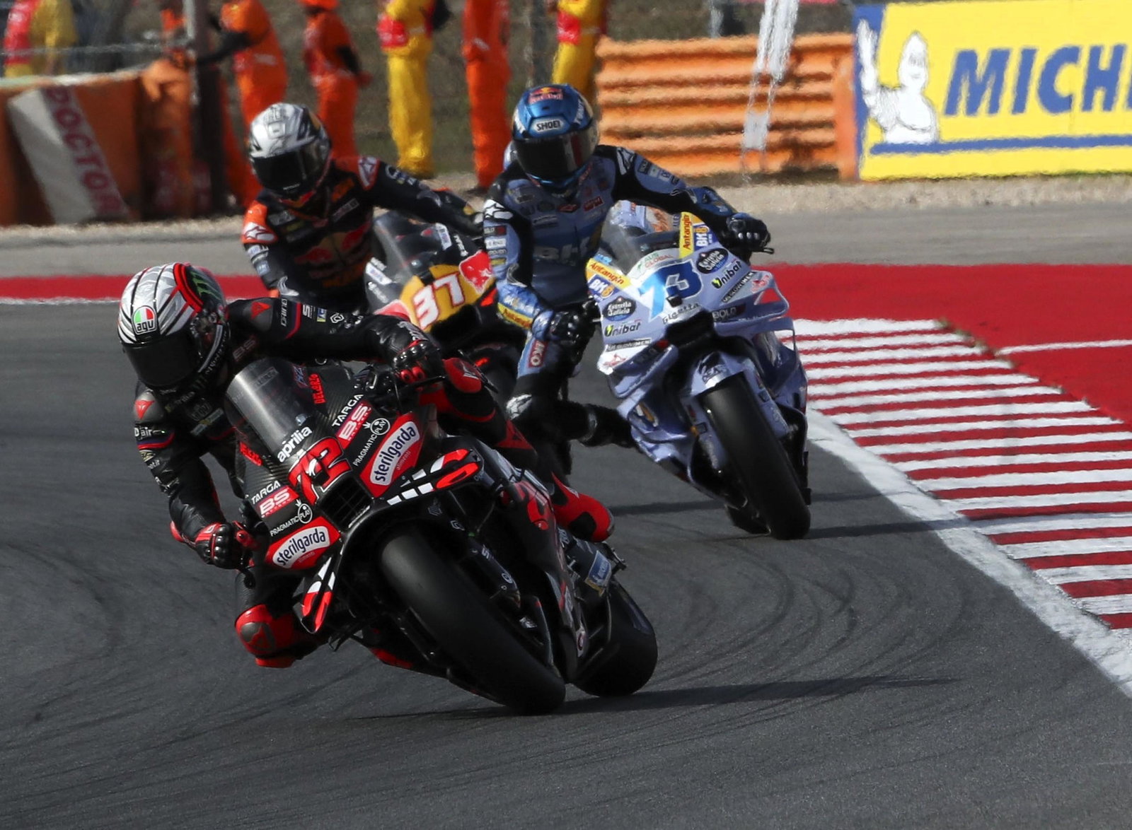 Marco Bezzecchi, Alex Marquez, Pedro Acosta, 2025 Portimao MotoGP