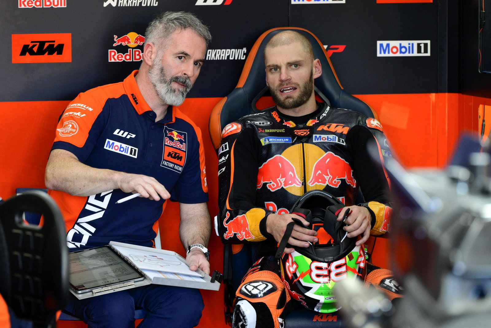 Phil Marron, Brad Binder, 2025 Valencia MotoGP Test